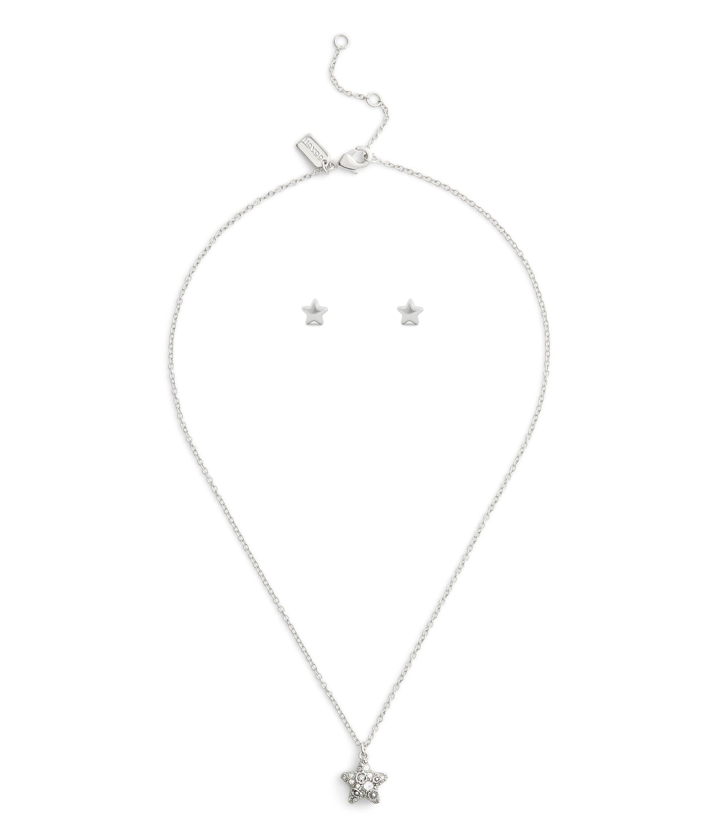 37541361RHO-Signature C Pavé Star Boxed Jewelry Set-Crystal