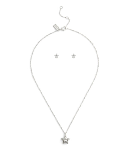 37541361RHO-Signature C Pavé Star Boxed Jewelry Set-Crystal