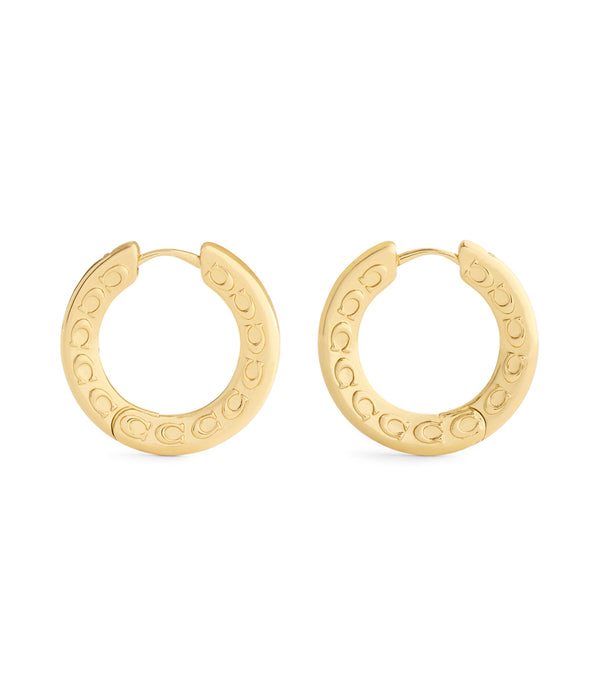 Signature C Small Hoop Earrings