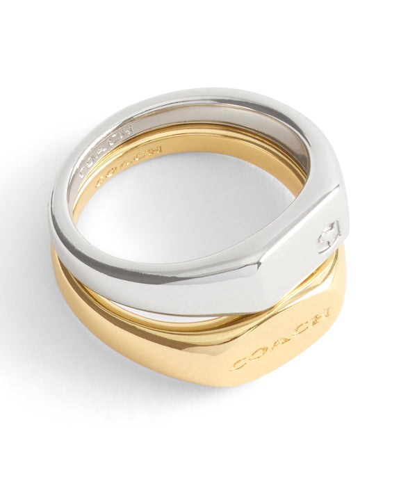 Signature Signet Duo Ring Set