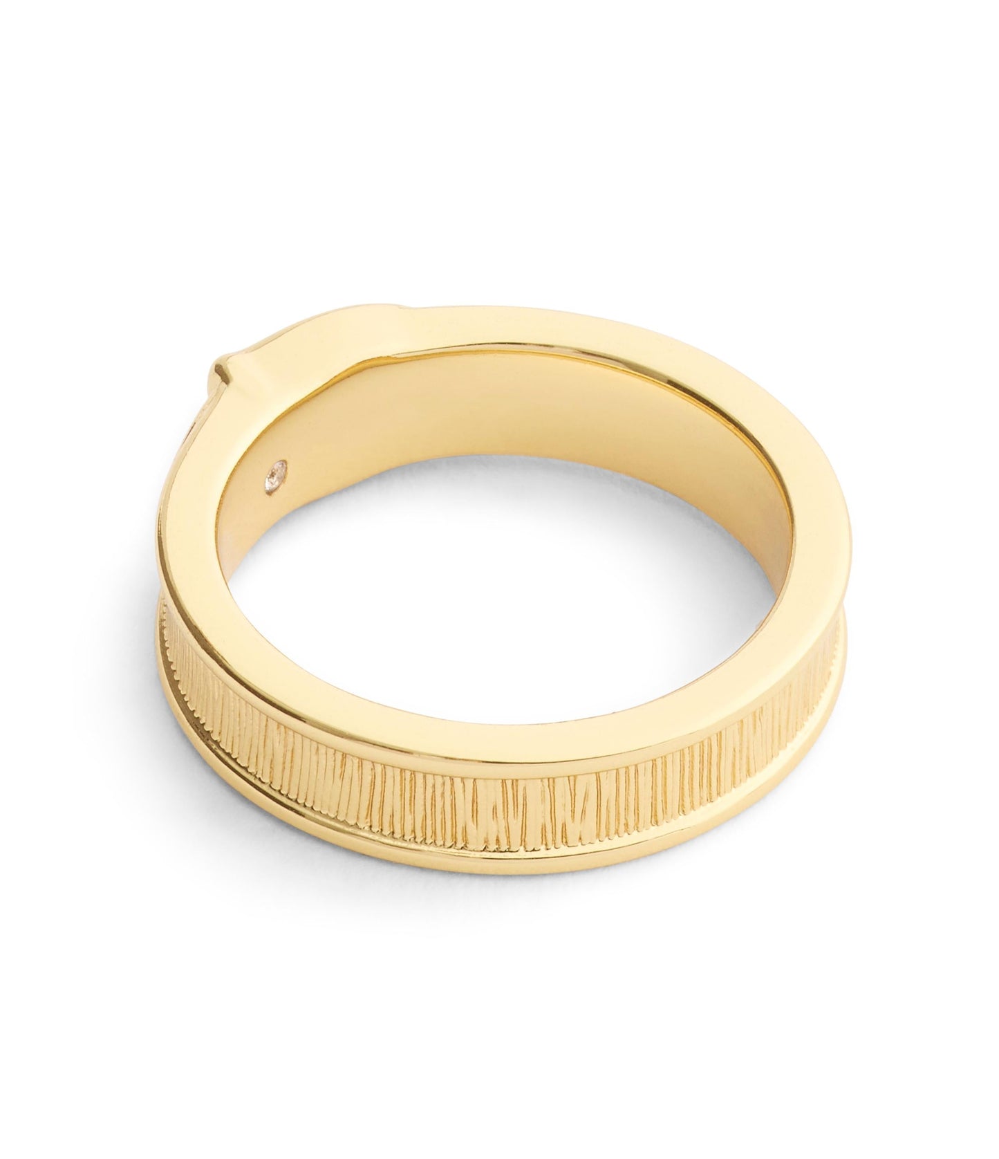 37541377GLD-Signature C Buckle Band Ring-Gold