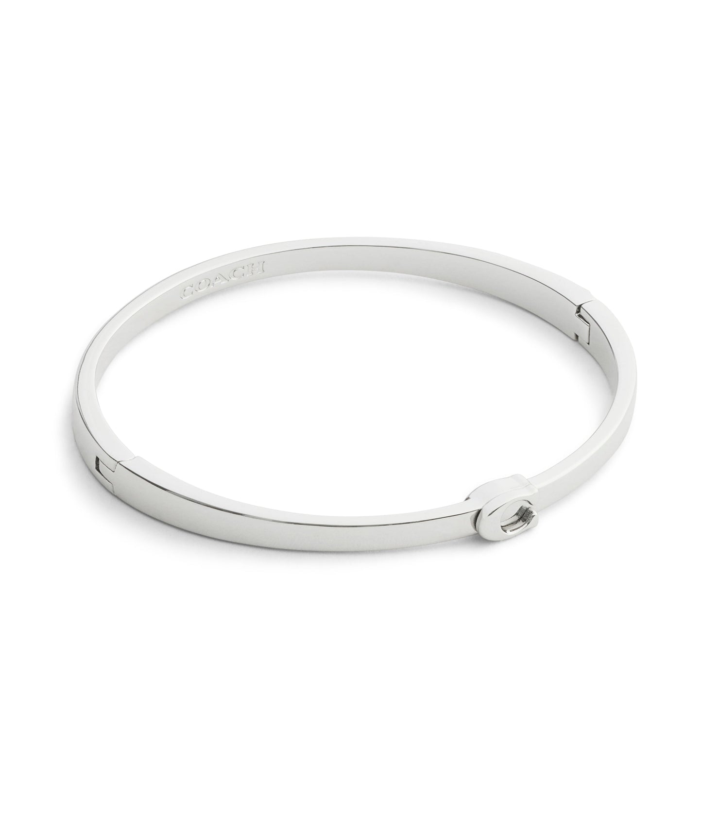 37546477RHO-Signature C Bangle Boxed Bracelet-Rhodium