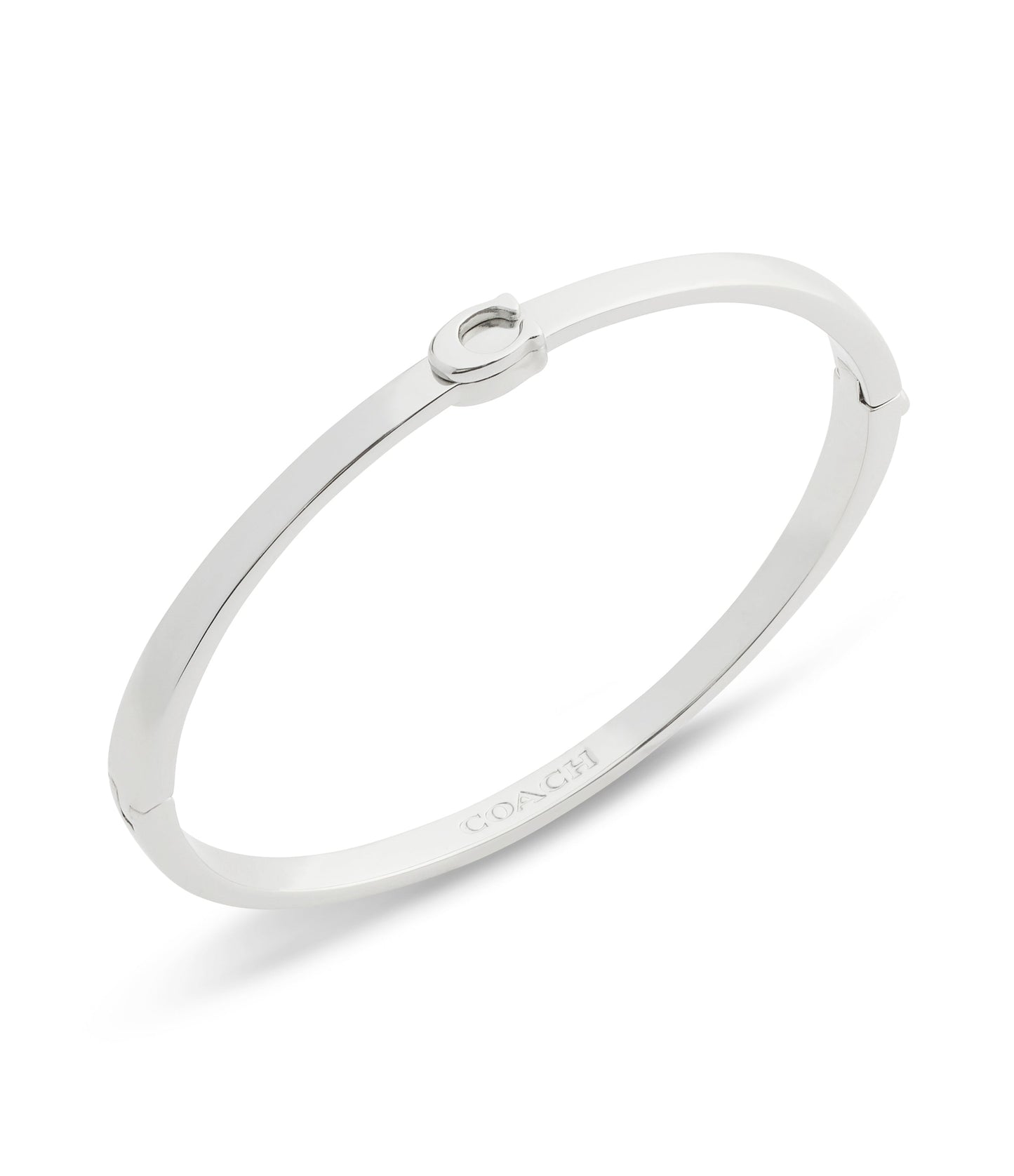 37546477RHO-Signature C Bangle Boxed Bracelet-Rhodium