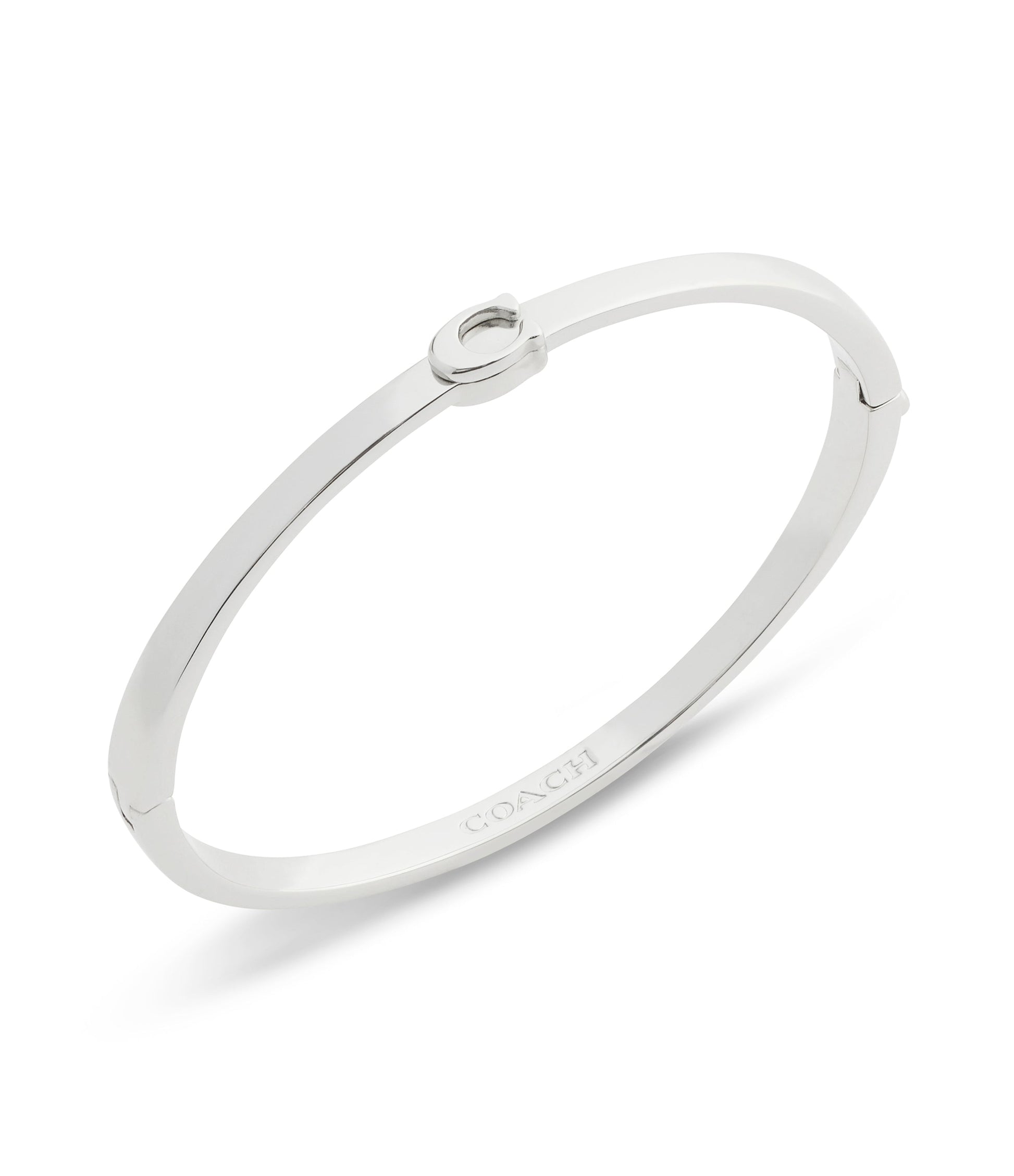 37546477RHO-Signature C Bangle Boxed Bracelet-Rhodium