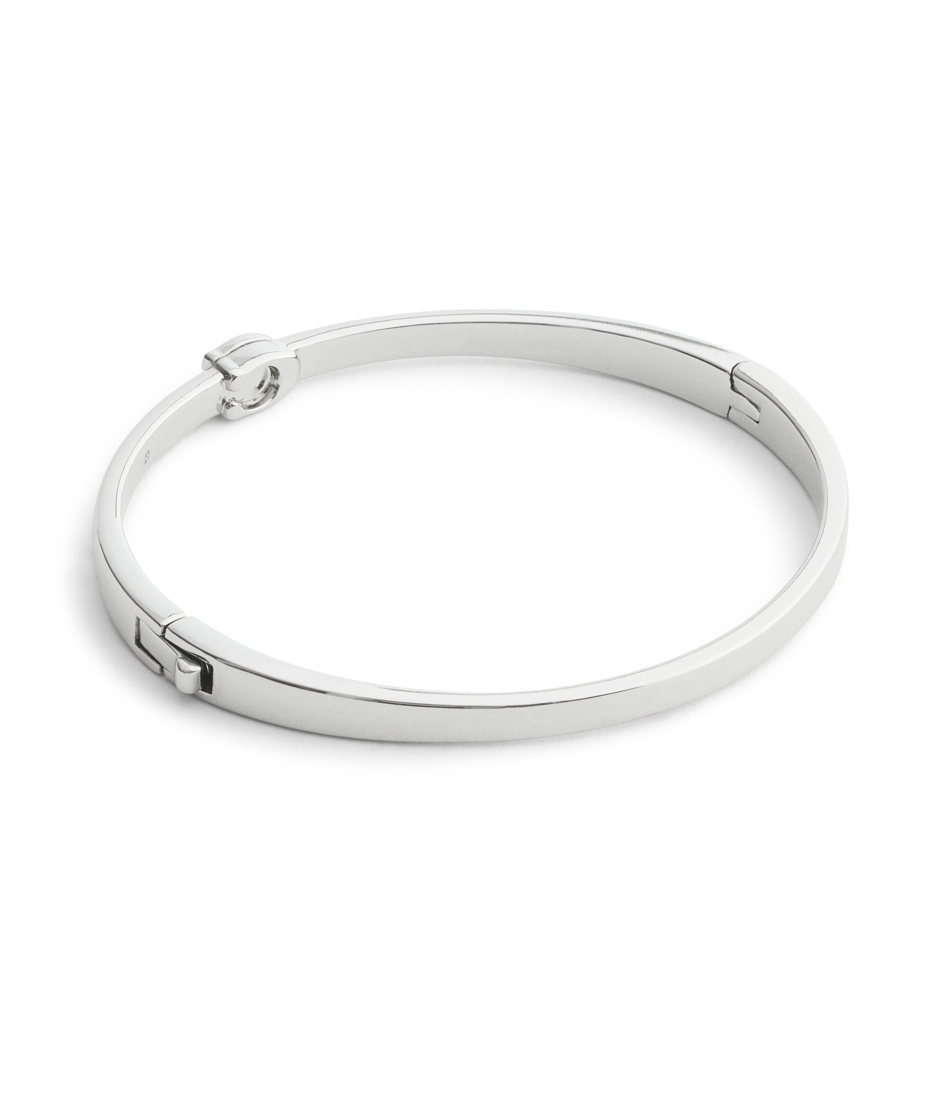37546477RHO-Signature C Bangle Boxed Bracelet-Rhodium