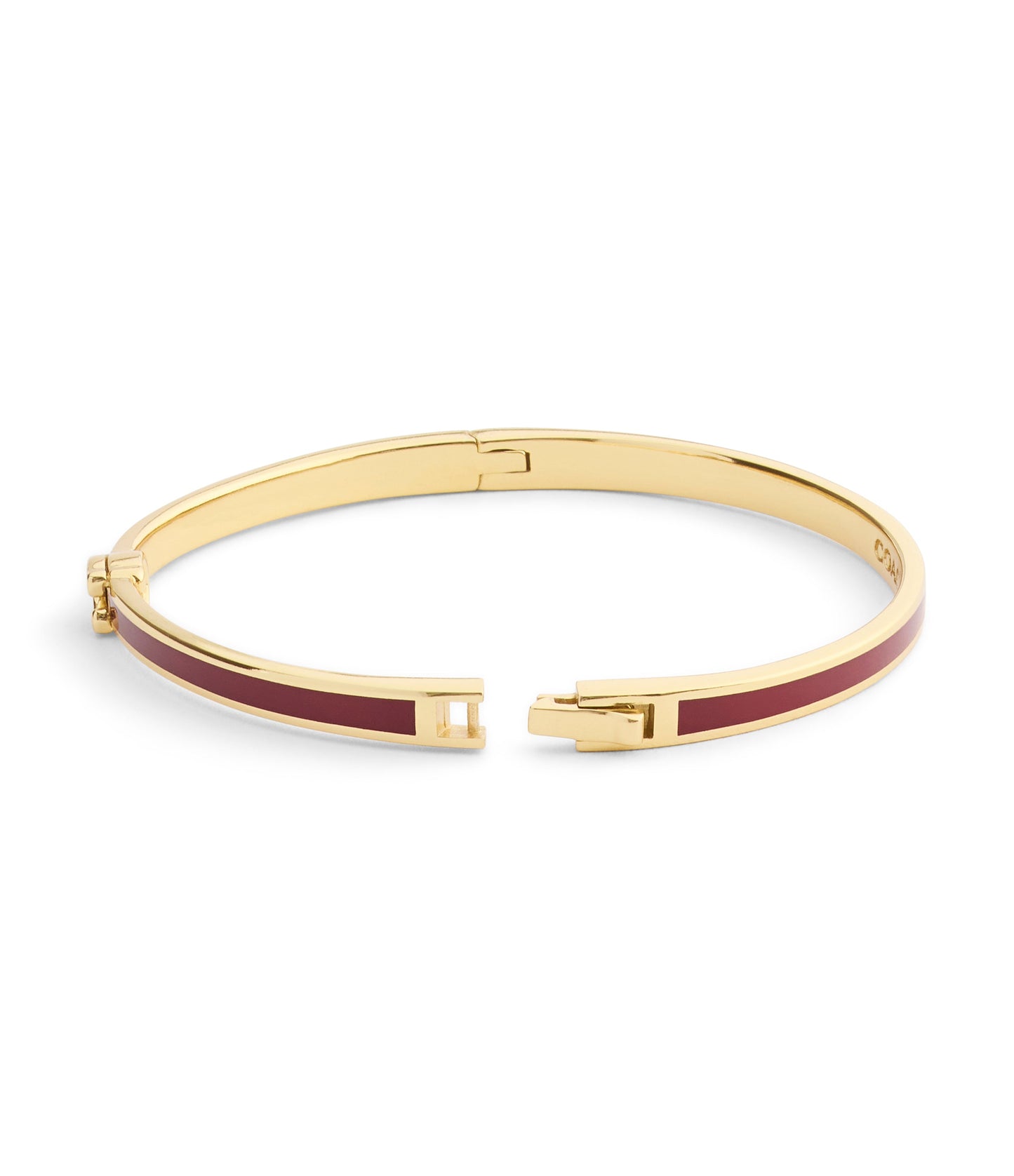 37546478GLD-Signature C Enamel Bangle Boxed Bracelet-Red