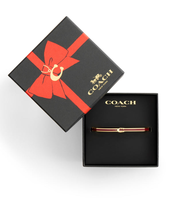 Signature C Enamel Bangle Boxed Bracelet