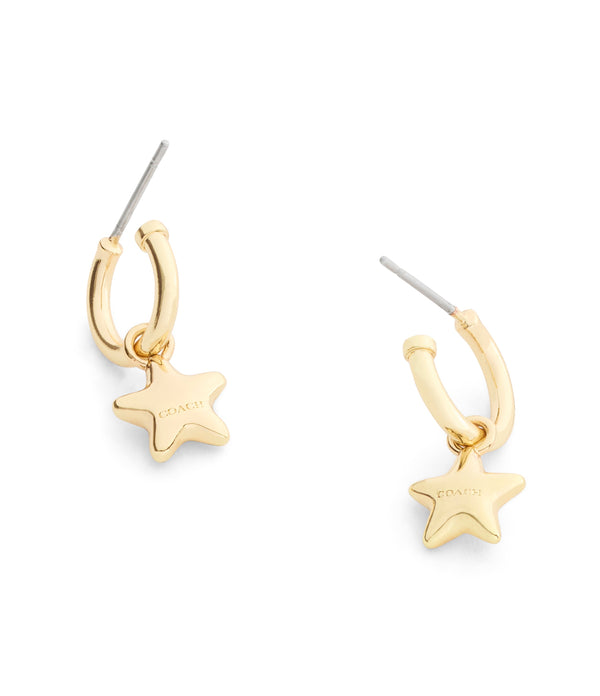 Star Charm Huggie Earrings