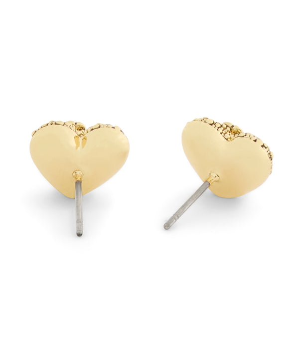 Signature C Pavé Heart Stud Boxed Earrings