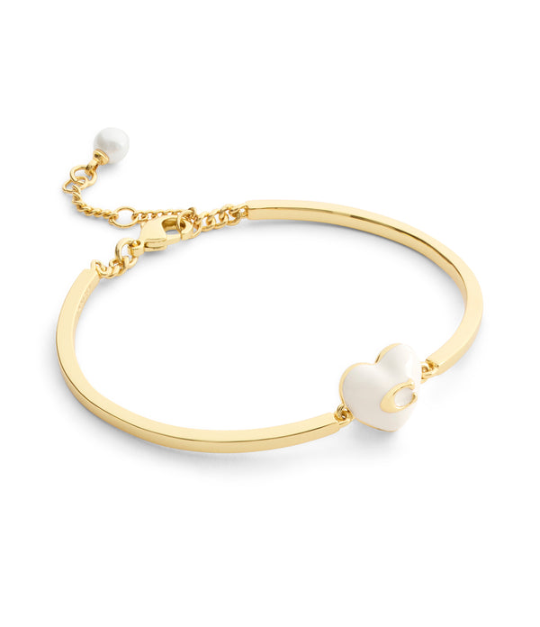 Signature C Heart Cuff Bracelet