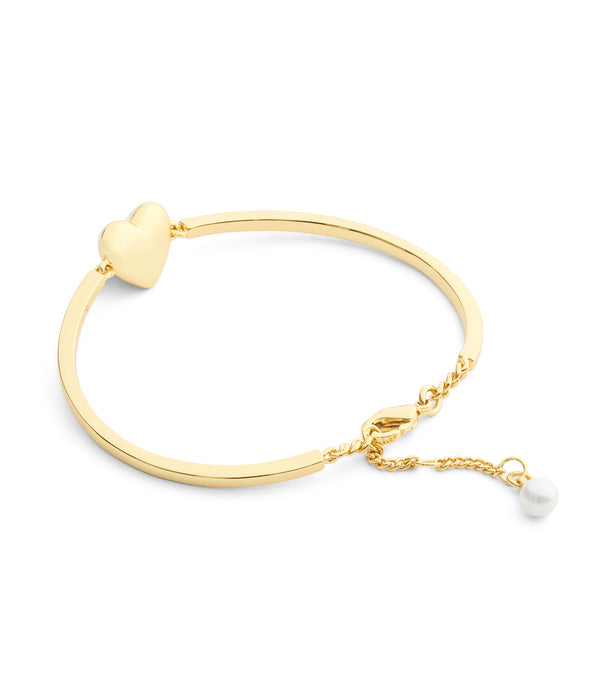Signature C Heart Cuff Bracelet