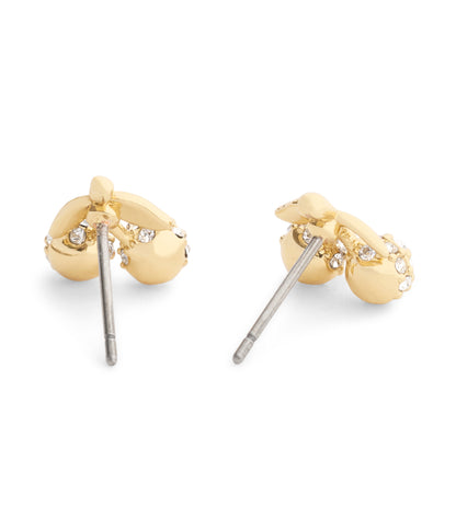 37557554GLD-Pavé Icons Cherry Stud Earrings-Crystal