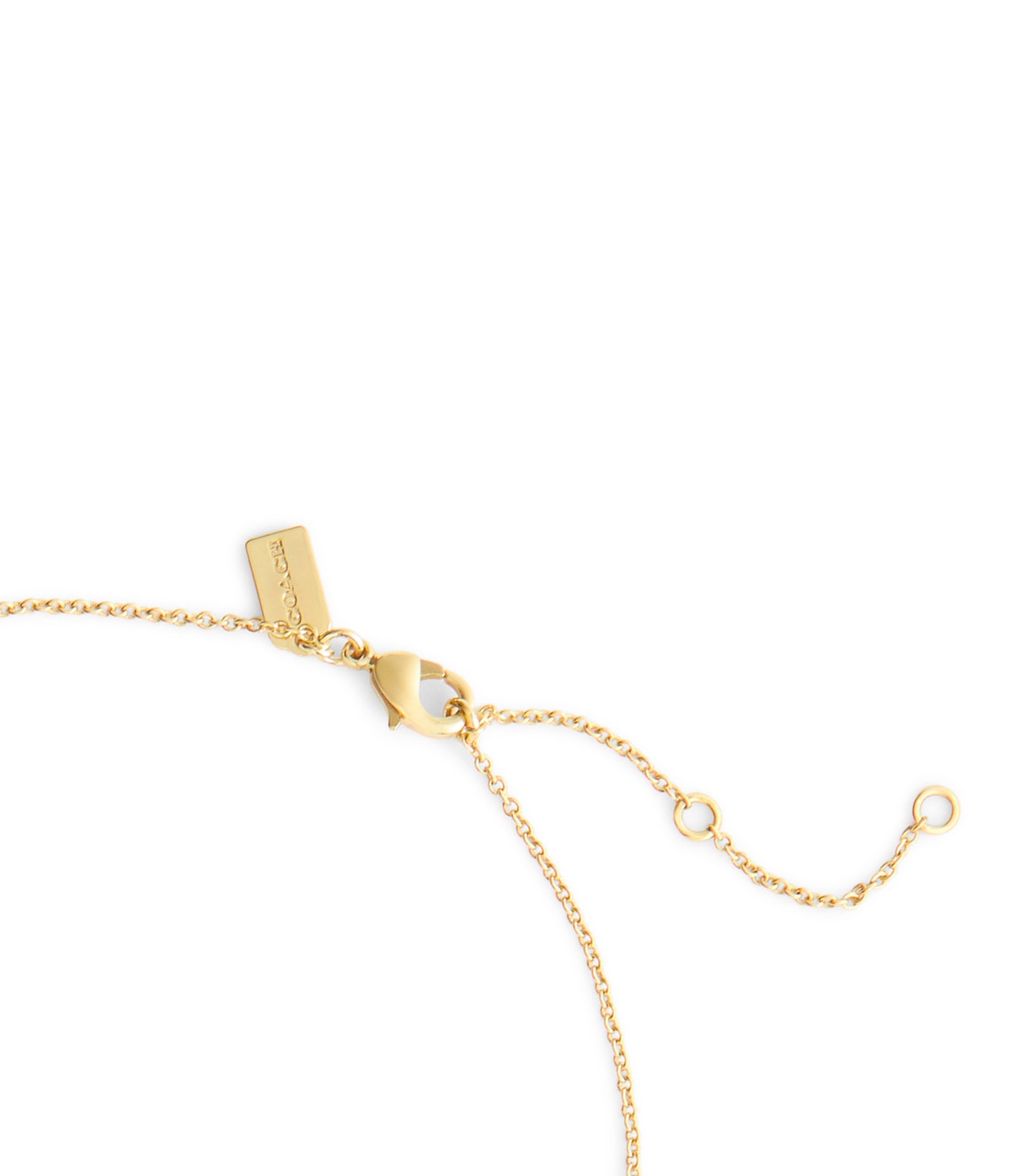 37557603GLD-Signature C Braided Rondelle Pendant Necklace-Gold