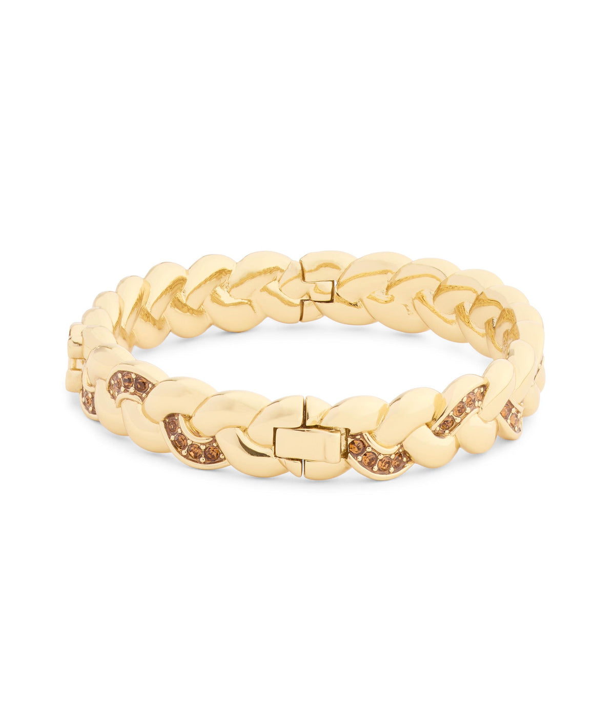 37557605GLD-Signature C Braided Bangle Bracelet-Gold