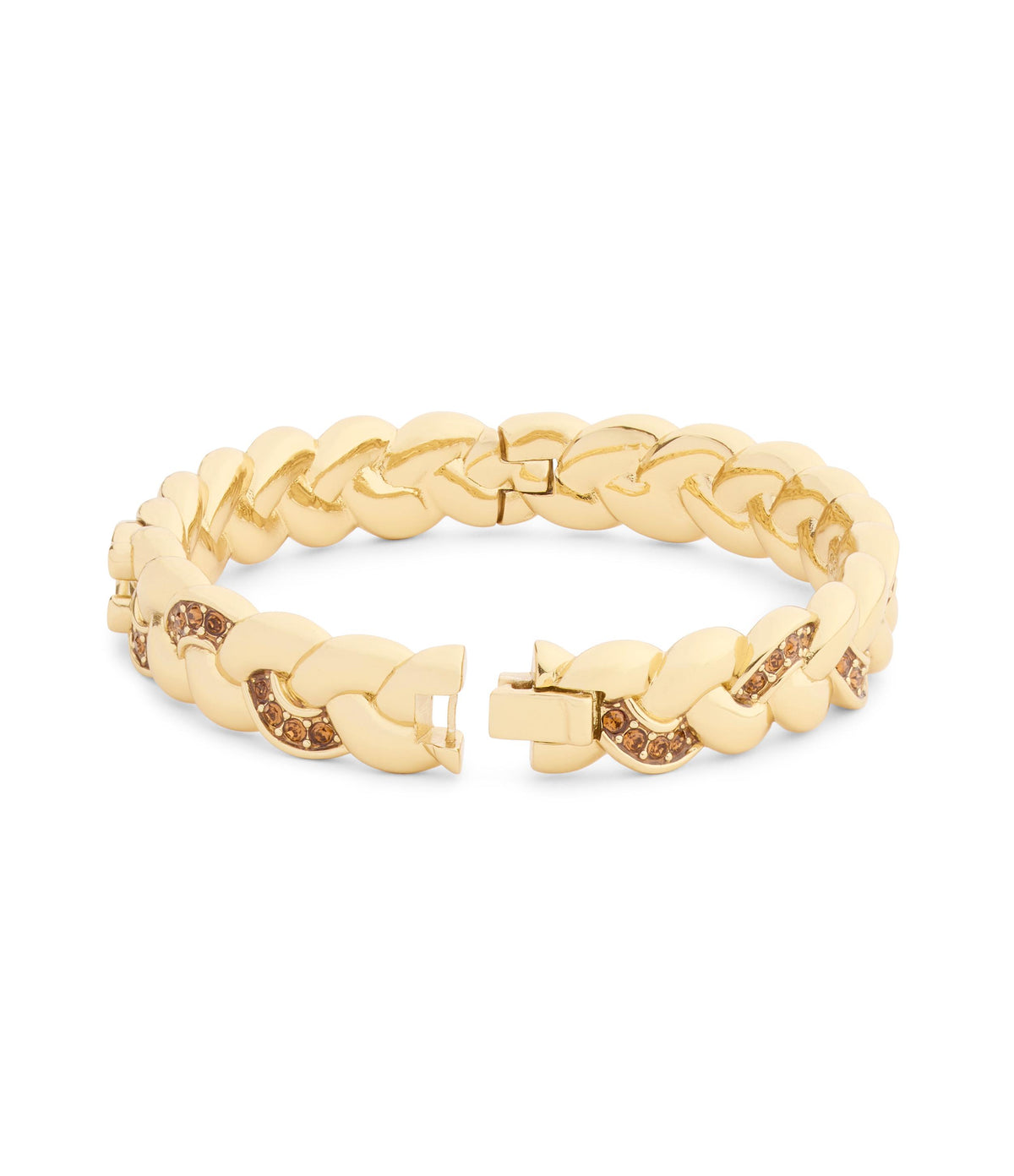 37557605GLD-Signature C Braided Bangle Bracelet-Gold