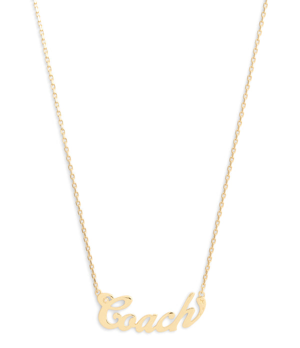 Signature Name Plate Pendant Necklace
