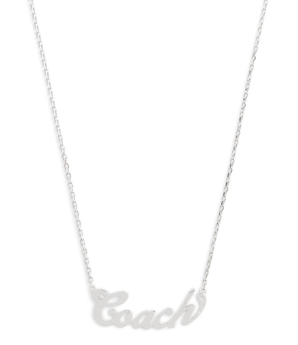 Signature Name Plate Pendant Necklace