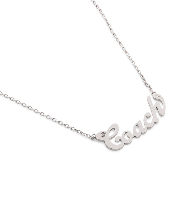 Signature Name Plate Pendant Necklace