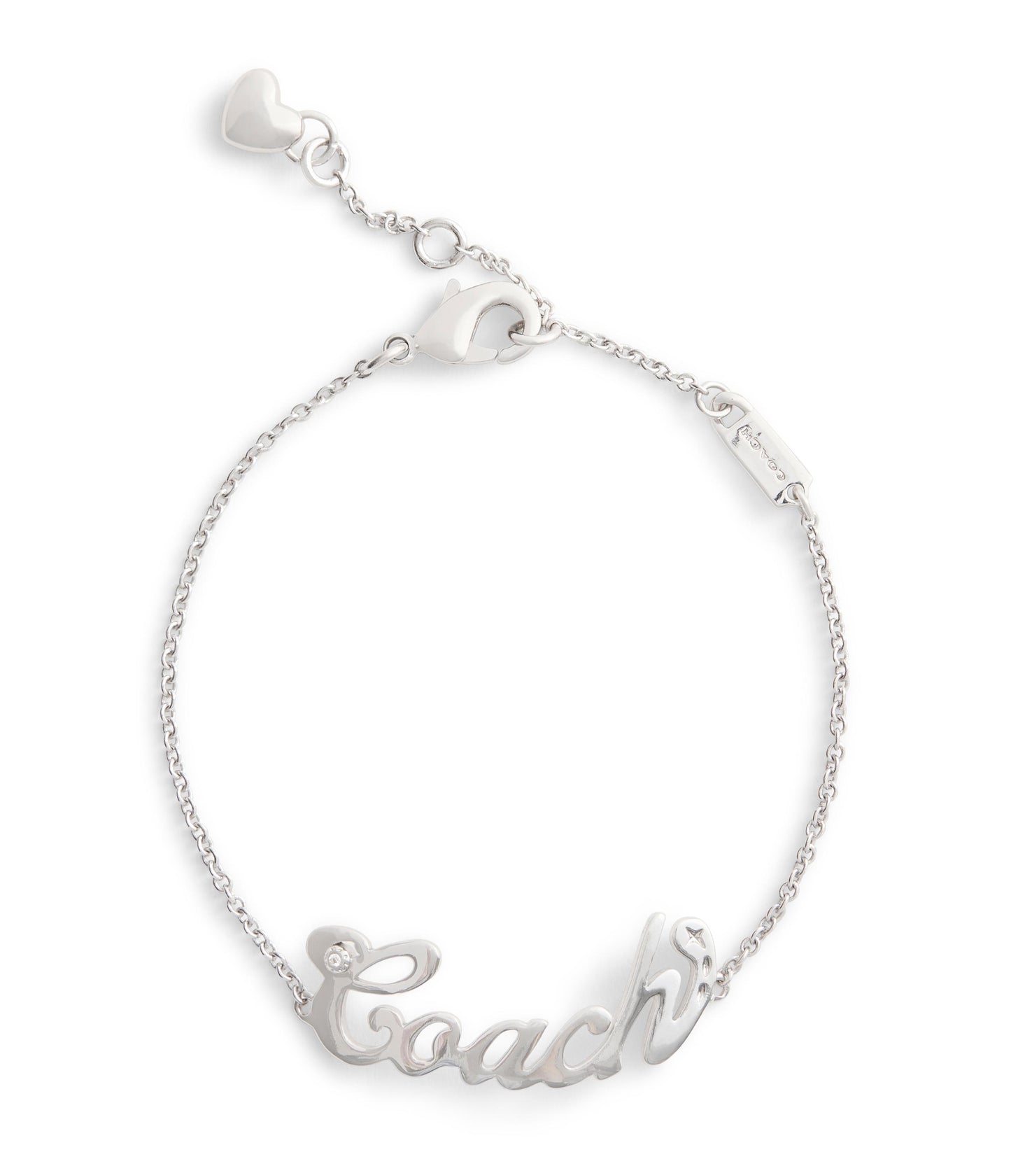 37557621RHO-Signature Name Plate Bracelet-Rhodium