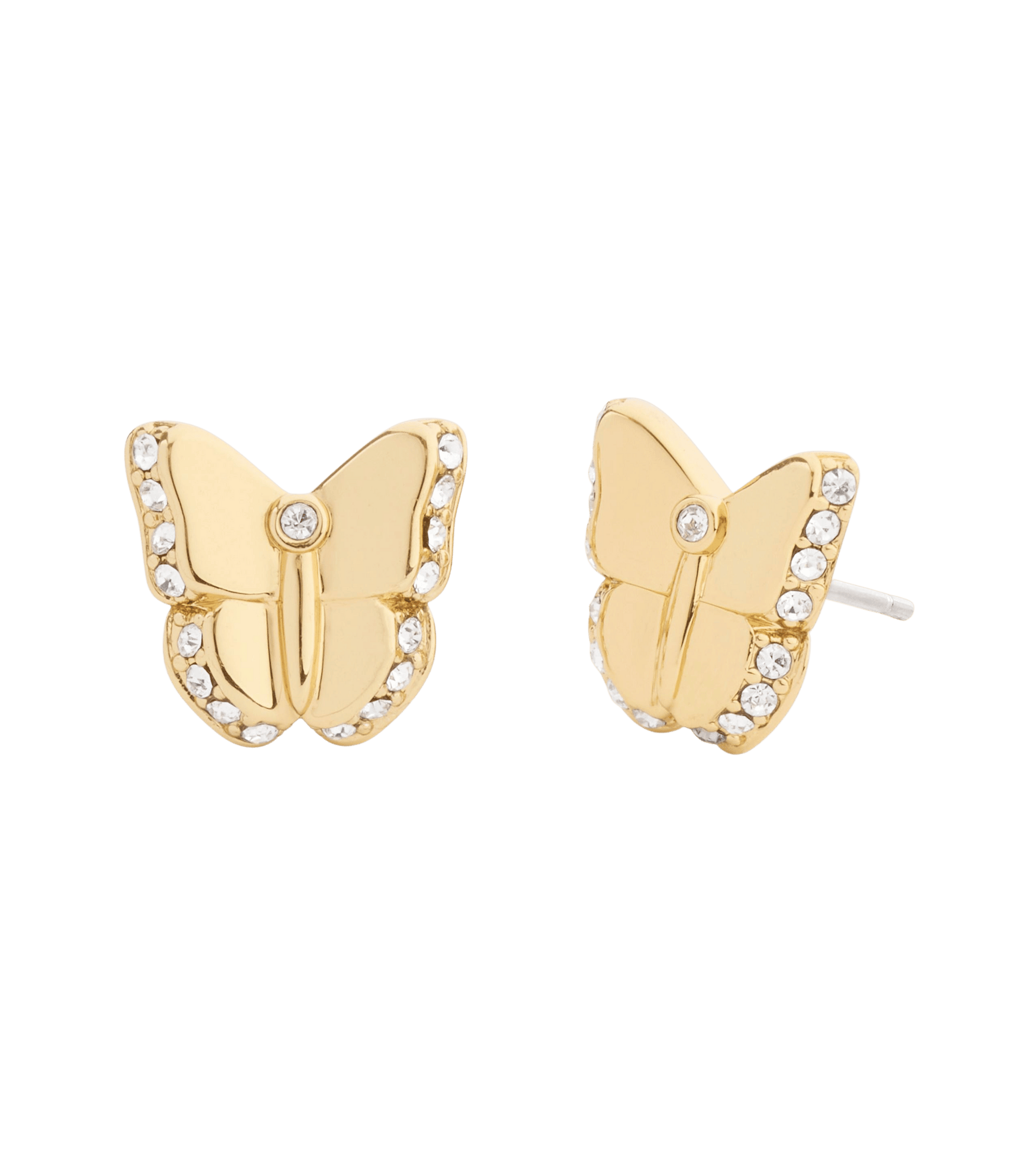 37559731GLD-Pavé Icons Butterfly Stud Earrings-Gold