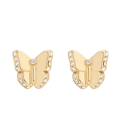 37559731GLD-Pavé Icons Butterfly Stud Earrings-Gold