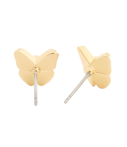 37559731GLD-Pavé Icons Butterfly Stud Earrings-Gold
