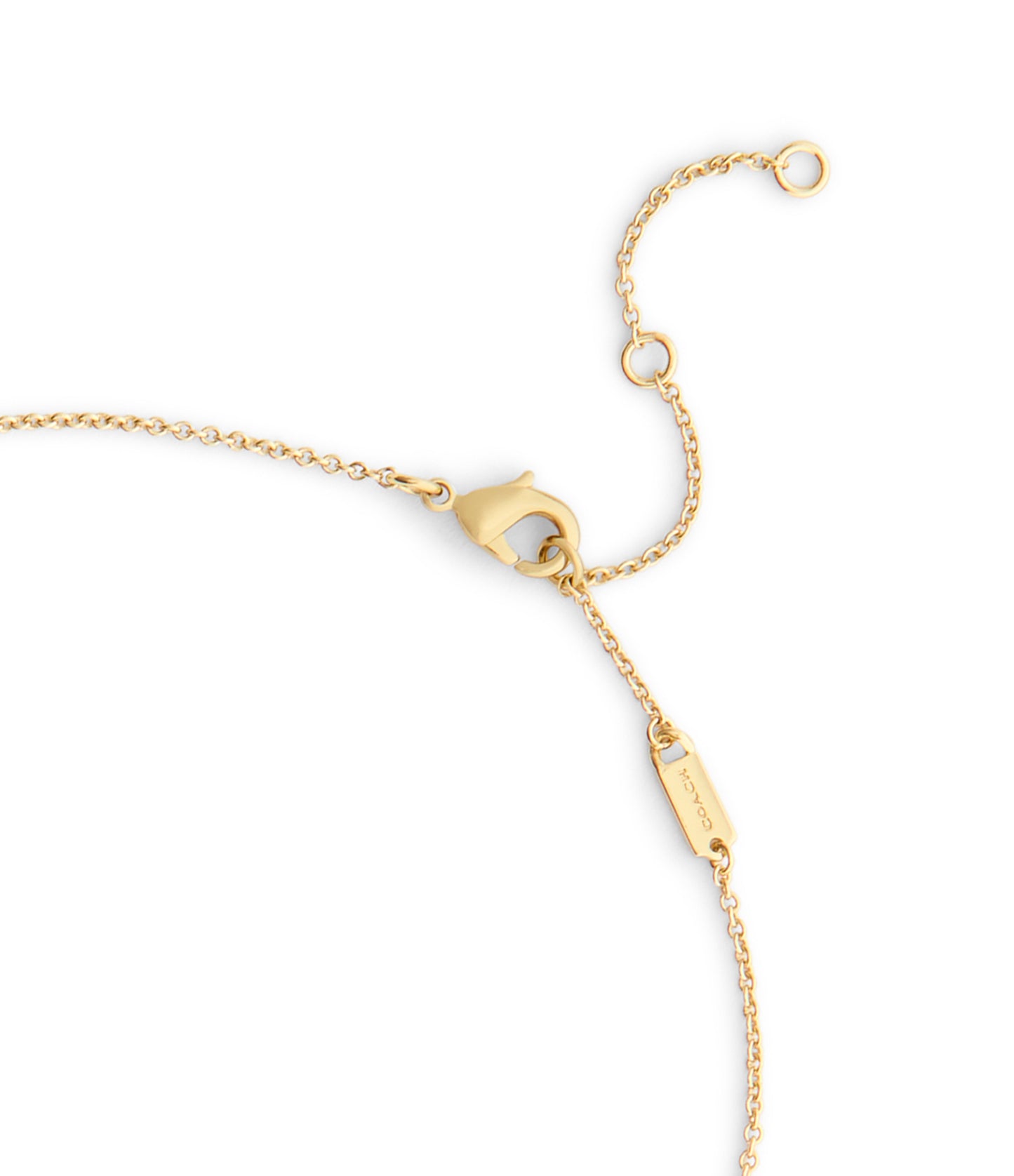 37560707GLD-Signature Star Charm Bib Necklace-Green/Gold