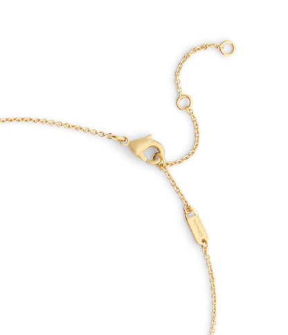 37560707GLD-Signature Star Charm Bib Necklace-Green/Gold