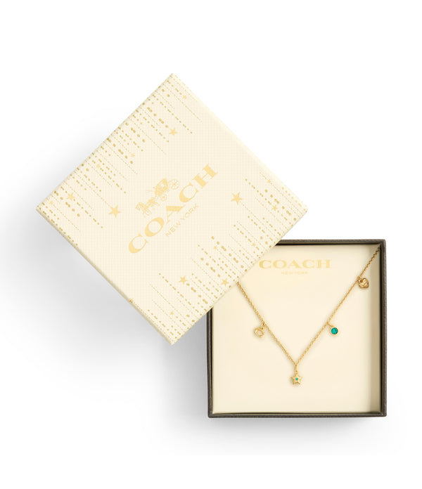 Signature Star Charm Bib Necklace