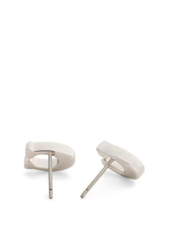Enamel C Stud Earrings