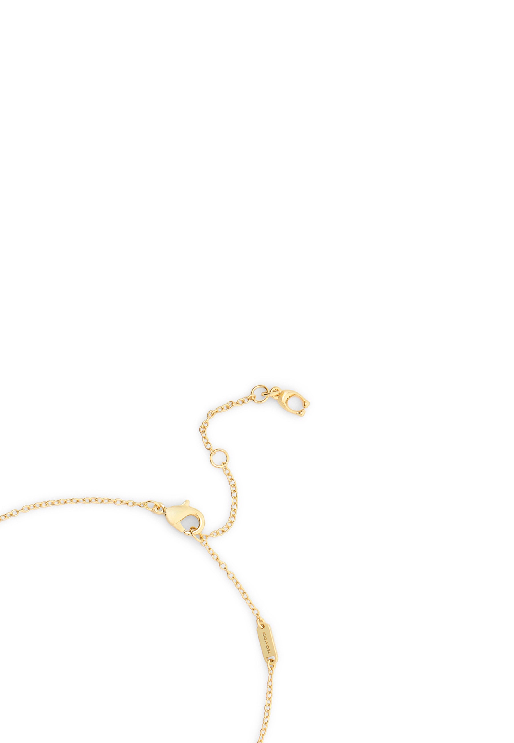37571282GLD-Cherry Slidpendant Necklace-Red/Gold