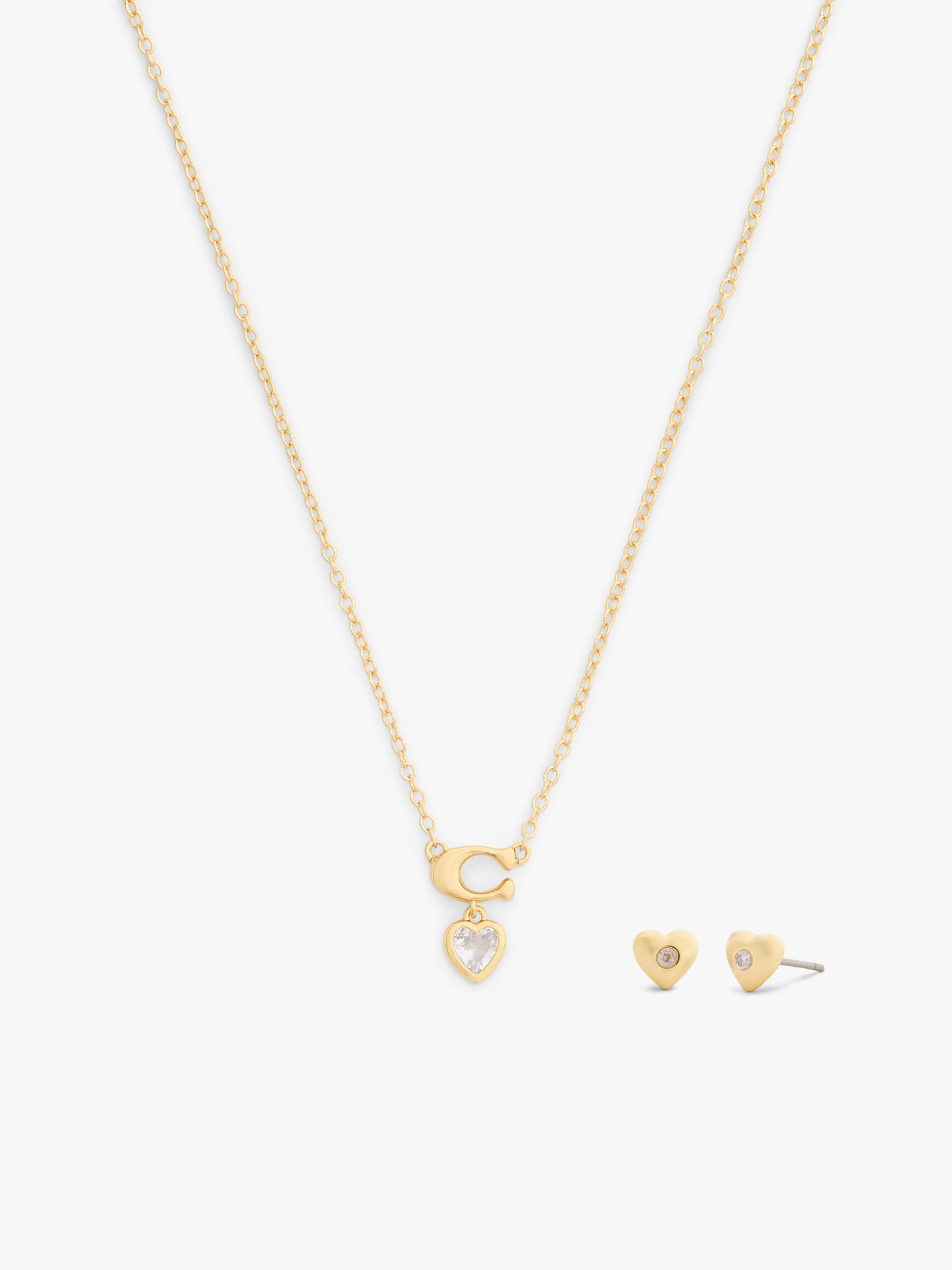 37571285GLD-C Crystal Boxed Earrings Set-Crystal/Gold
