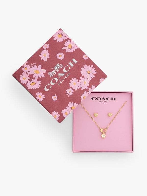 C Crystal Boxed Earrings Set