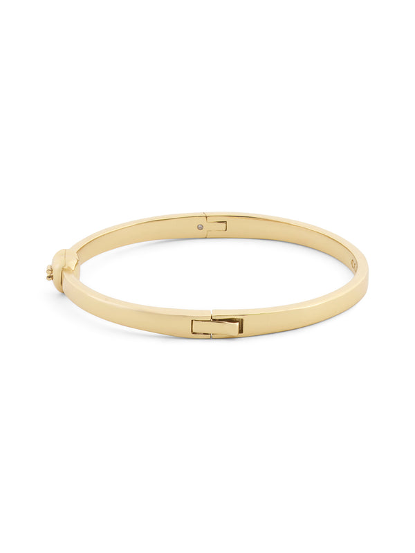Heart Thin Hinged Bangle Boxed Bracelet