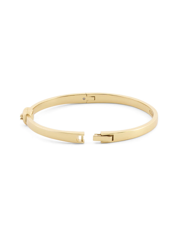 Heart Thin Hinged Bangle Boxed Bracelet