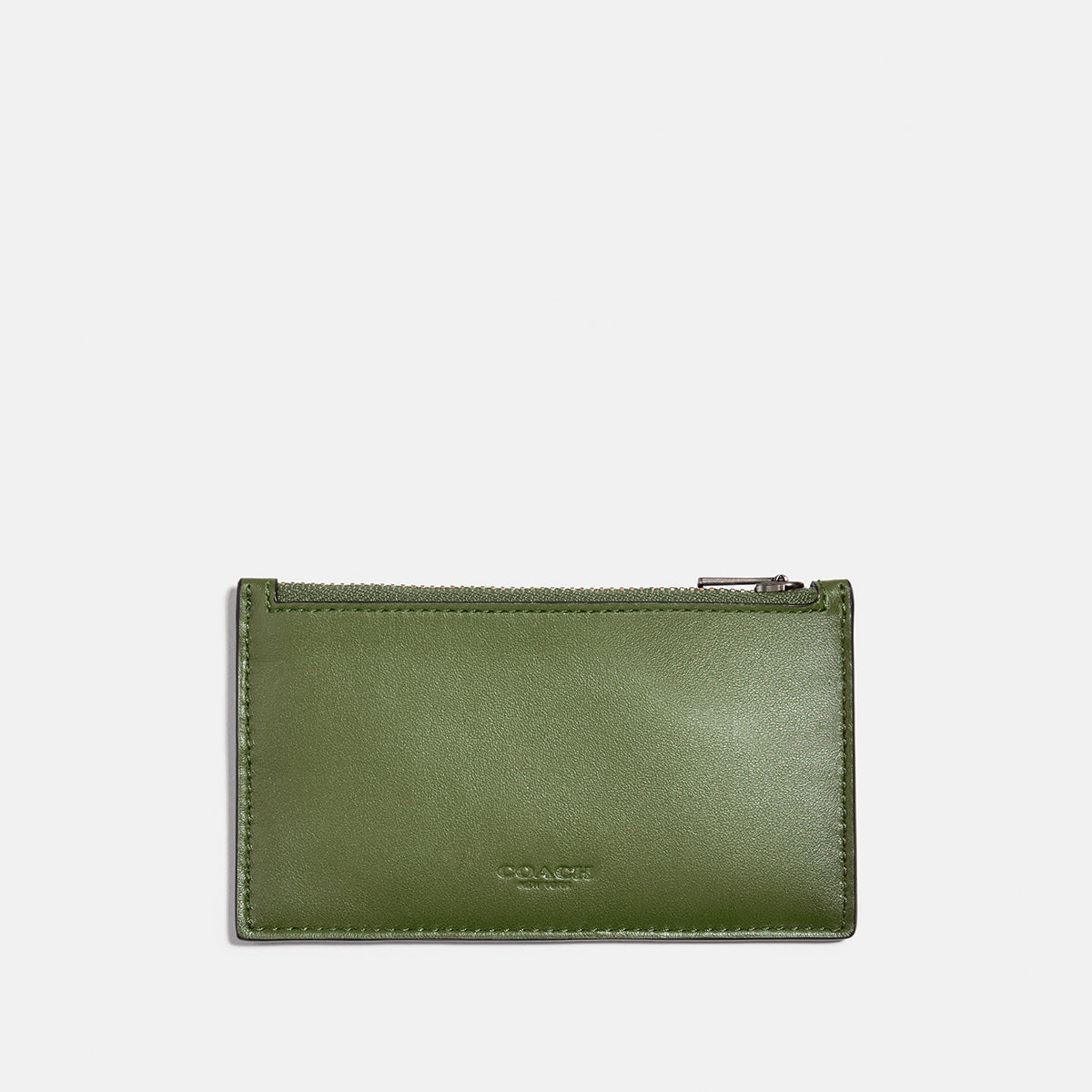 COACH-Zip Card Case In Refined Calf-38144-fck