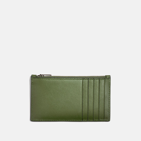 Zip Card Case In Refined Calf