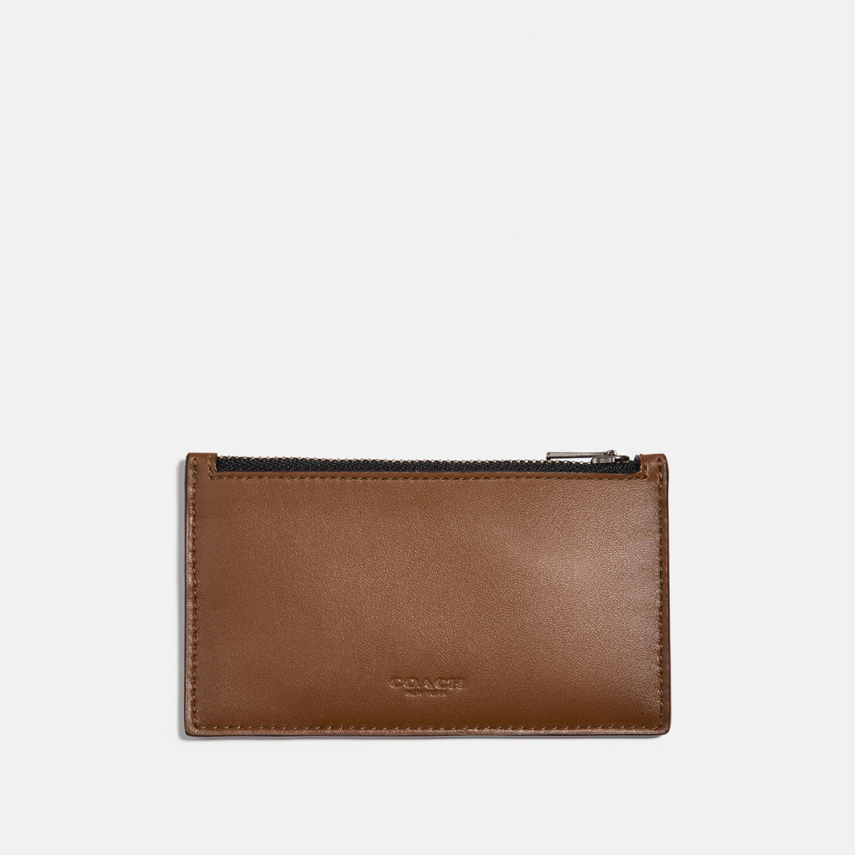 COACH-Zip Card Case In Refined Calf-38144-sad