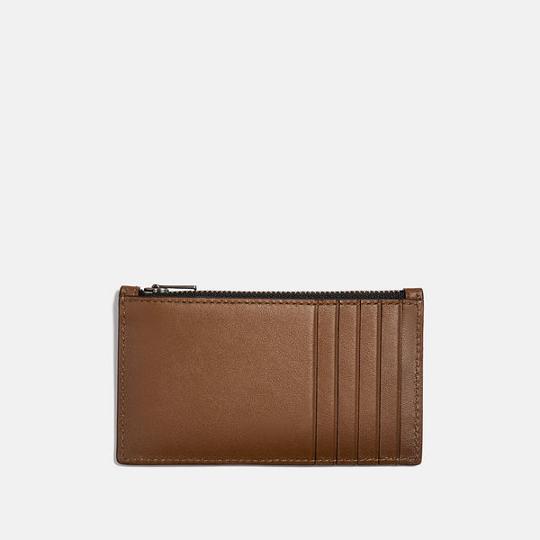 Zip Card Case In Refined Calf