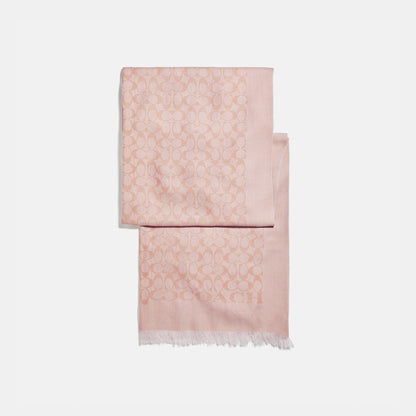 Bicolor Signature Signature Stole - COACH Saudi Arabia Official Site