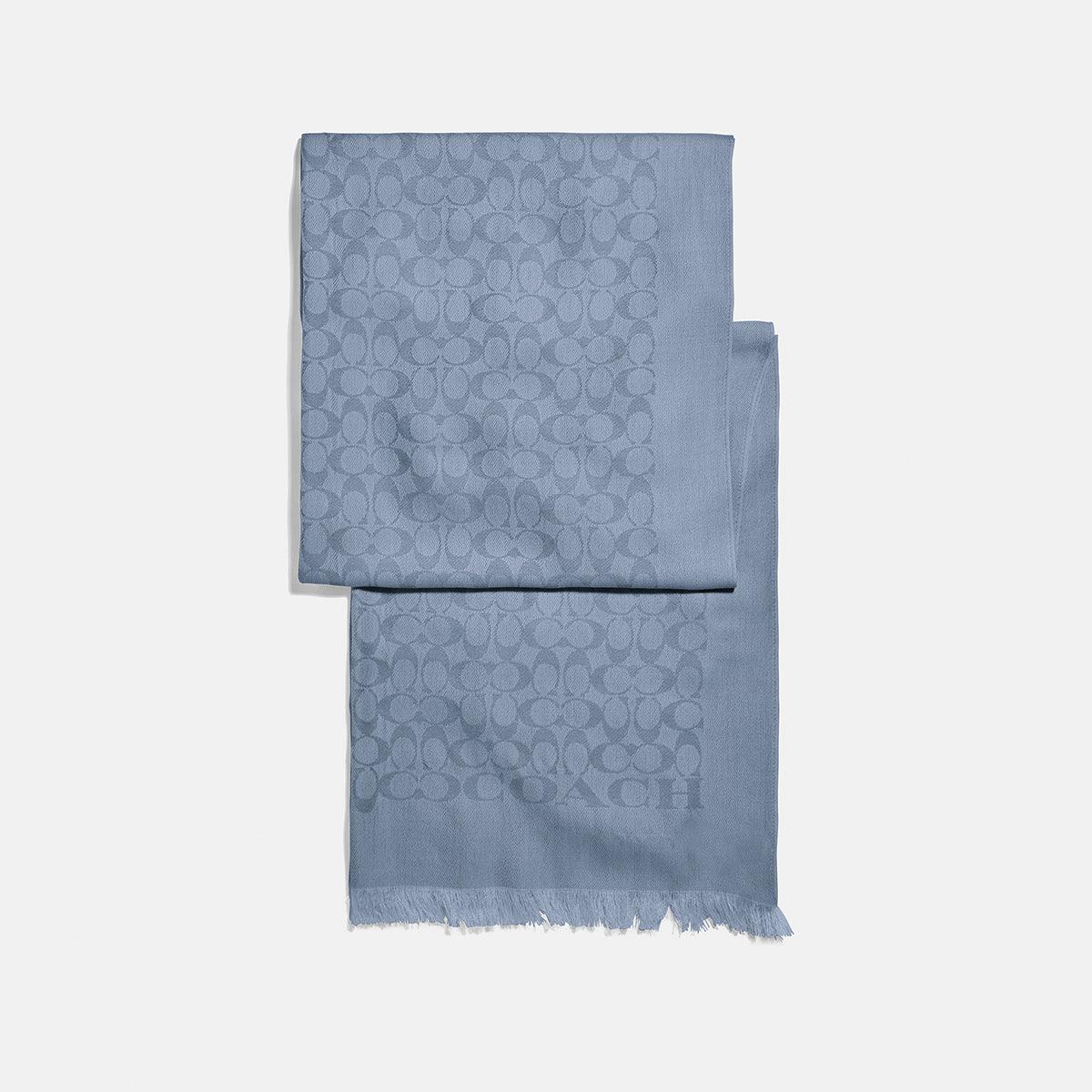 Bicolor Signature Signature Stole - COACH Saudi Arabia Official Site