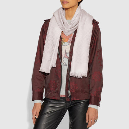 Bicolor Signature Signature Stole - COACH Saudi Arabia Official Site