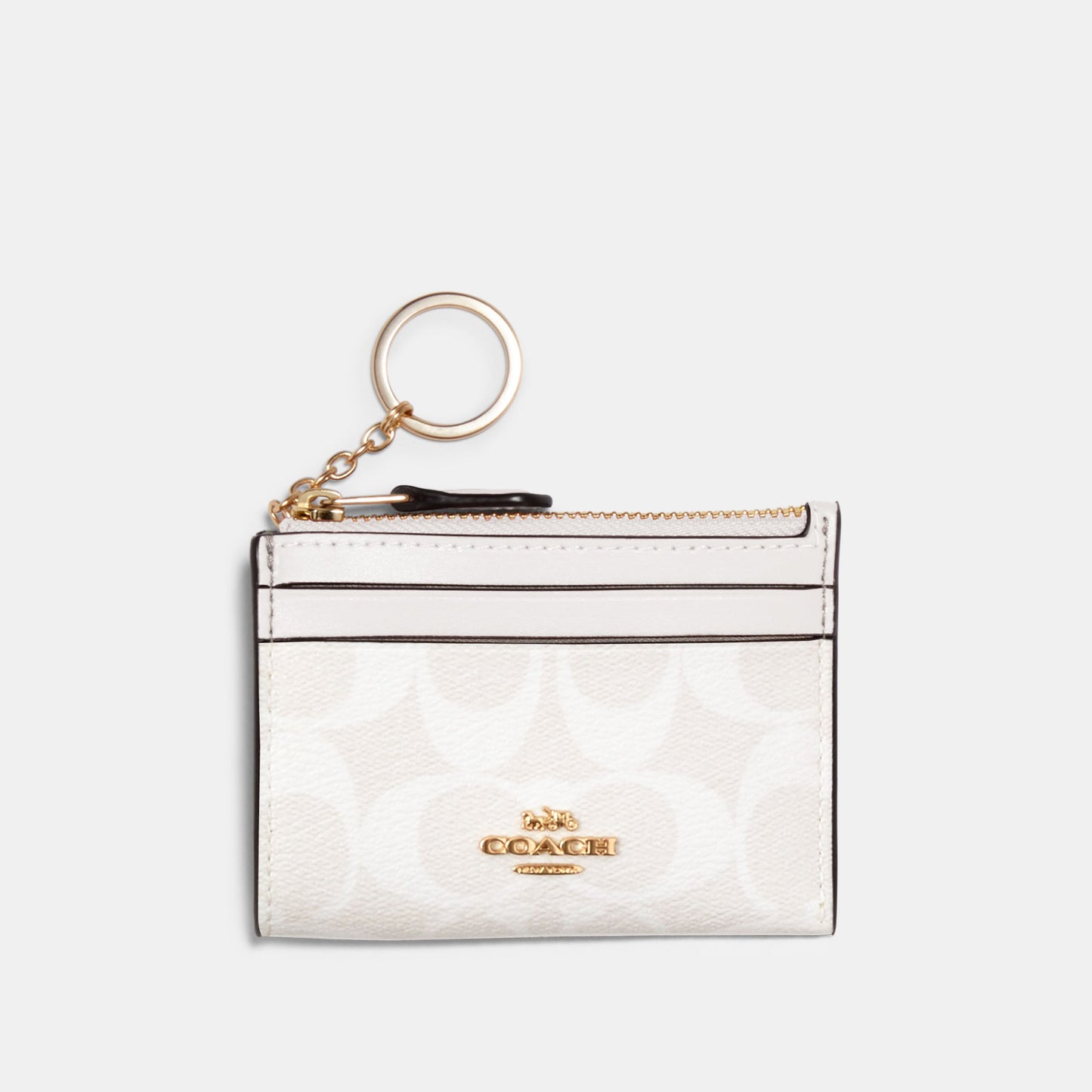 88208-Mini Skinny Id Case In Signature Canvas-Im/Chalk/Glacierwhite