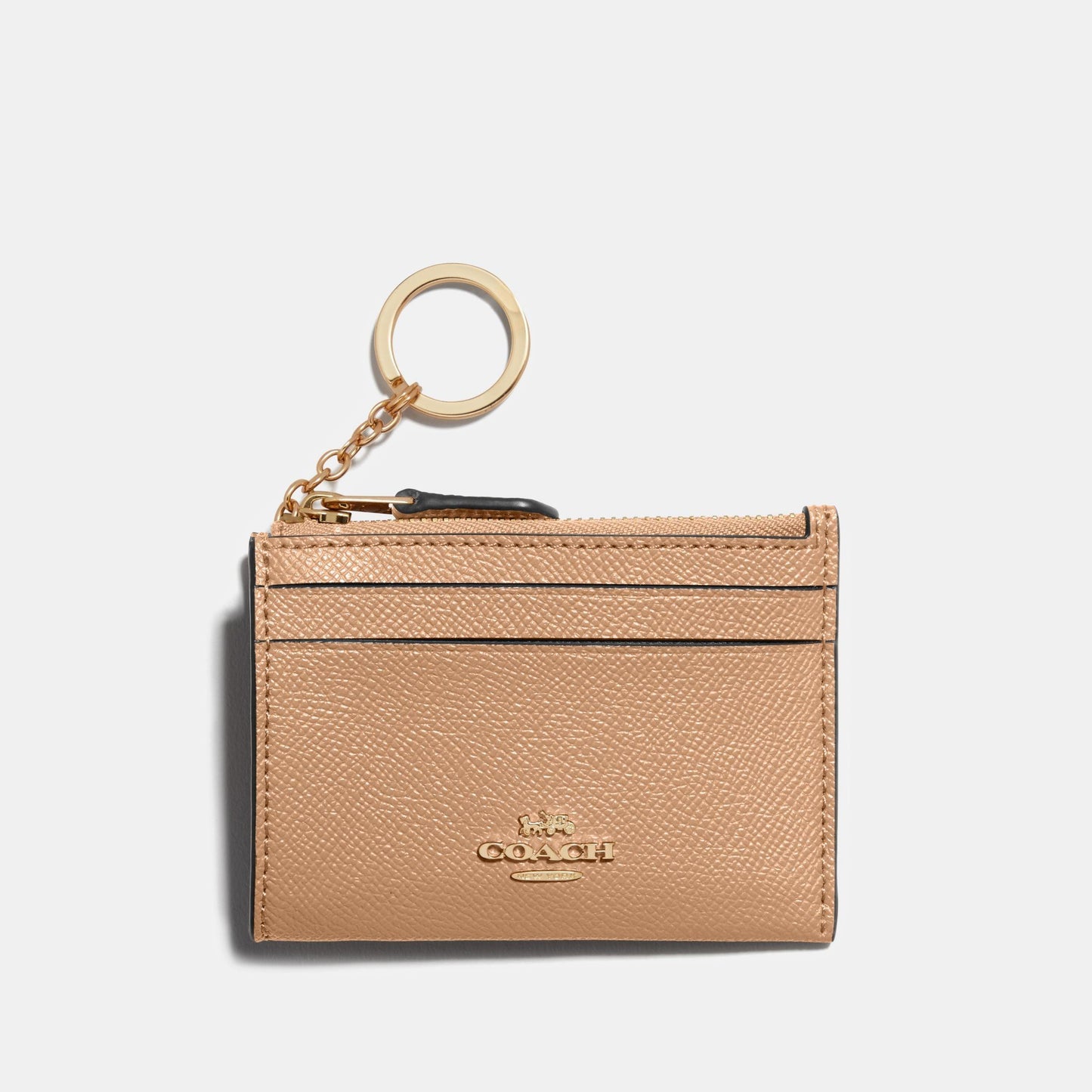 88250-Crossgrain Leather Mini Id Skinny 2-IM/Taupe