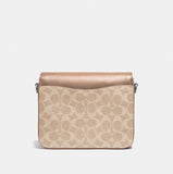 89089-Cassie Crossbody 19 In Signature Canvas-LH/Sand Taupe