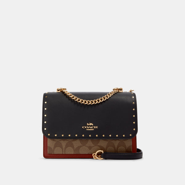 Klare Crossbody In Signature Canvas With Rivets