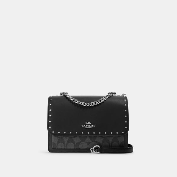 Klare Crossbody In Signature Canvas With Rivets