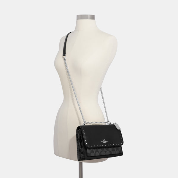 Klare Crossbody In Signature Canvas With Rivets