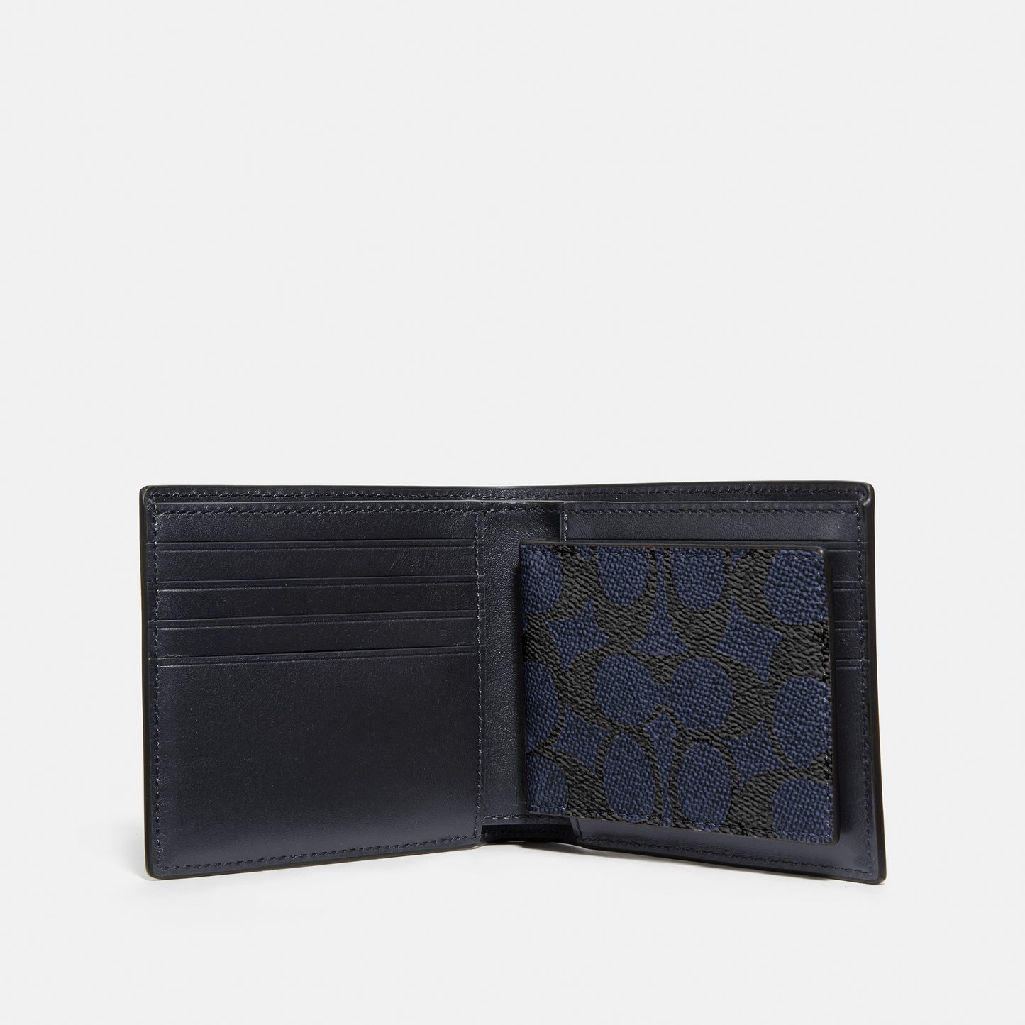 916-3-In-1 Wallet in Signature Canvas-Midnight