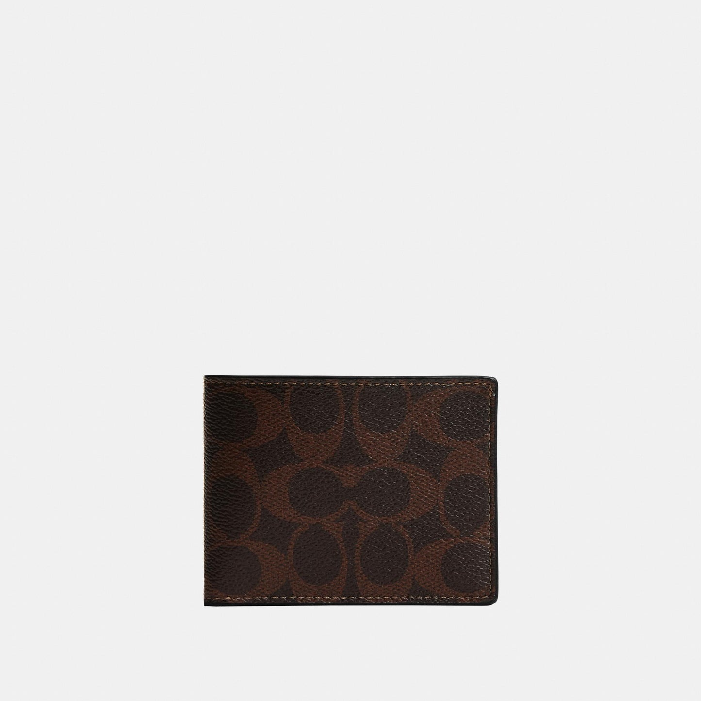 923-Slim Billfold Wallet in Signature Canvas-Maple